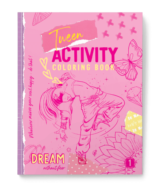 tween activity coloring book